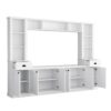 Minimalist - Entertainment Wall Unit Set With Bridge For TVs Up To 75", Ample Storage Space TV Stand With Adjustable Shelves - White - Image 12