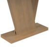 Console Table With V Shape Base / Natural Wood Veneer, Sculptural Entryway Accent - Brown - Image 10