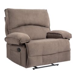 Oversized Manual Recliner Chair Sofa For Living Room - Brown