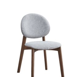 Hadasa - Side Chair (Set of 2) - Light Gray / Walnut
