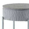 Yukino - High Gloss End Table - Gray - Image 4