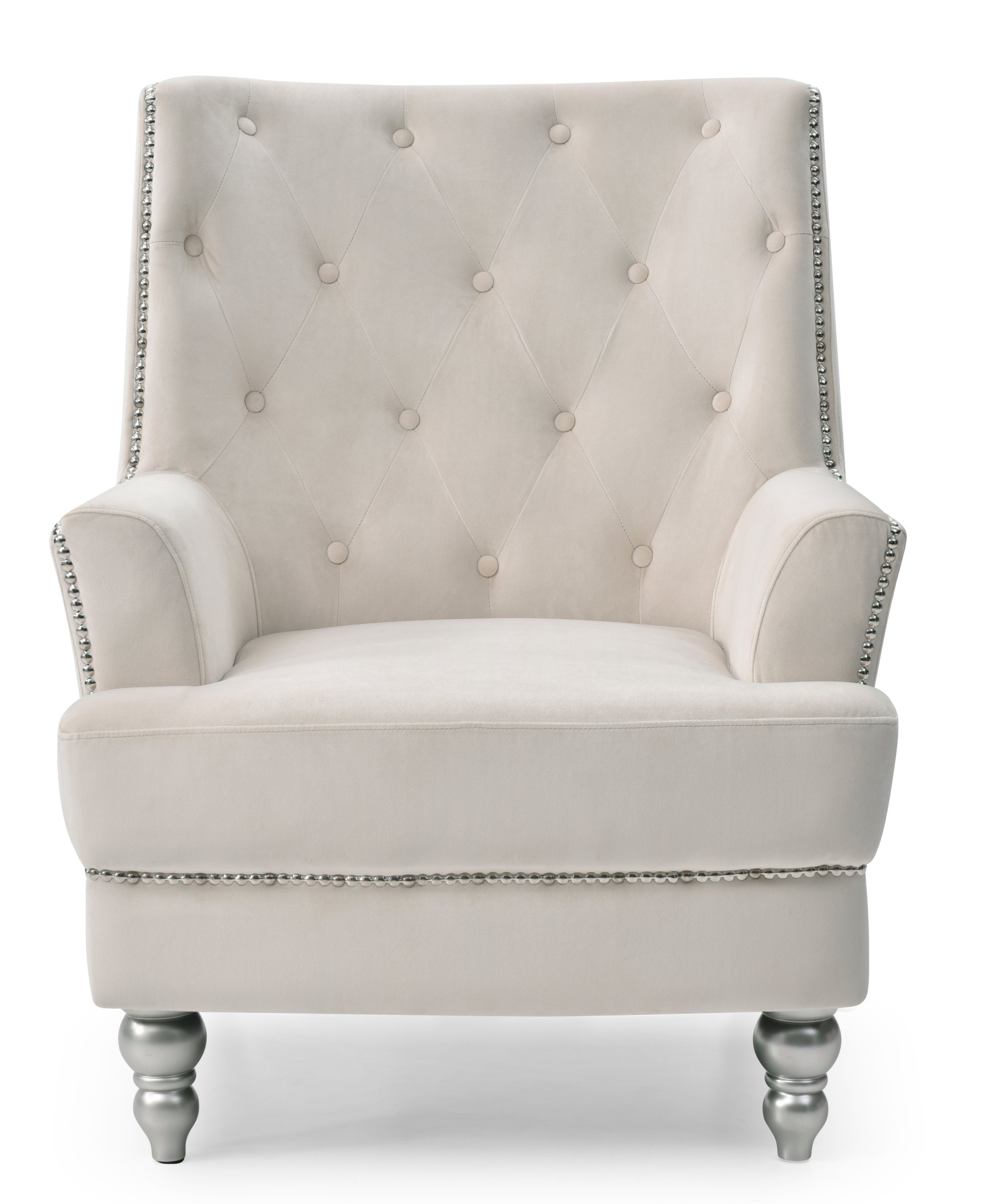 Elegant Armchair For Cozy Spaces - Ivory - Image 3