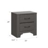 Junipe - 2 Drawer Nightstand - Brown - Image 7