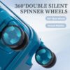 20" / 24" / 28" 3 Pieces / Set Spinner Wheel Luggage, Carry On Suitcase, Matching Color, TSA Combination Lock - Navy - Image 8