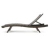 Salem - Wicker Chaise Lounge Chair With Faux Rattan - Mocha - Image 11