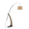 Robyn - Salon Mid-Century Modern Floor Lamp - Natural / Black - Image 4