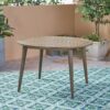 Stamford - Outdoor Dining Table Modern Design - Gray - Image 4