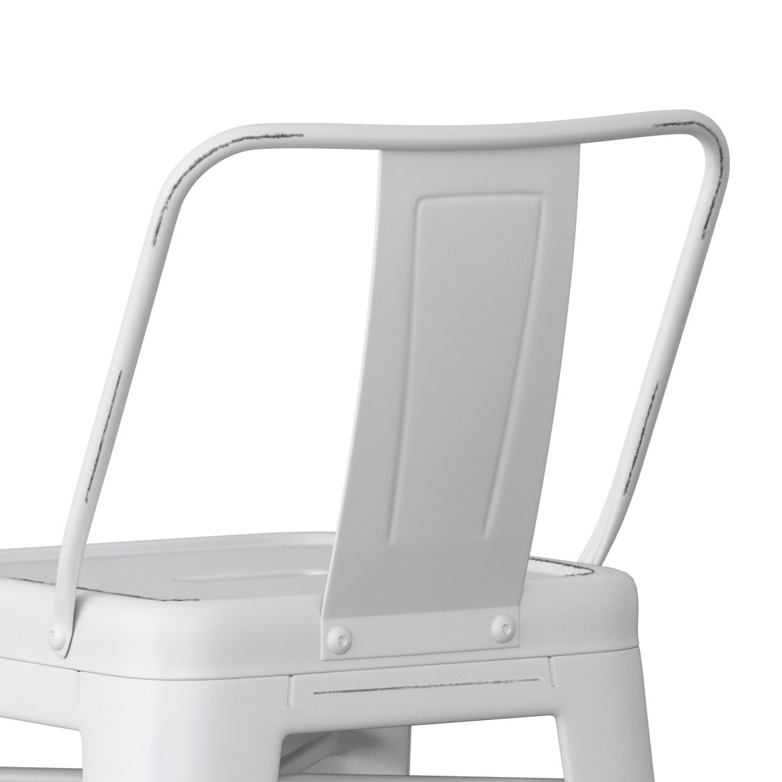 Rayne - Metal Counter Height Stool (Set of 2) - Distressed White - Image 5