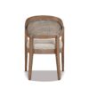 Americana - Mid-Century Modern Cane Back Dining Chair Textured Weave - Taupe Beige - Image 2