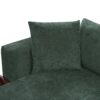 Elegant Chenille L Shaped Sofa With Wooden Storage Compartment - Green - Image 20