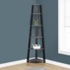 Bookshelf, Bookcase, Etagere, Corner, 5 Tier, For Office, Versatile Placement - Gray - Image 6
