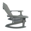 Reclining Outdoor Rocking Adirondack Chair - Walnut - Image 6