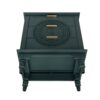 Hollow Carved 3 Drawer Dresser With Metal Handles, Storage Chest For Living Room Or Bedroom - Blackish Green - Image 11