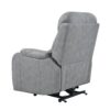 35.4" Electric Power Lift Recliner Chair, Fabric Recliner Chair, Home Theater Seating, Living Room Chair, Side Pocket, Remote Control - Light Gray - Image 22