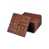 Acacia Wood Interlocking Deck Tiles Checker Pattern Outdoor Flooring - Brown - Image 27