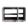 Modern 48" Freestanding Bathroom Vanity With White Resin Sink & Soft Close Cabinet Doors - Khaki - Image 11