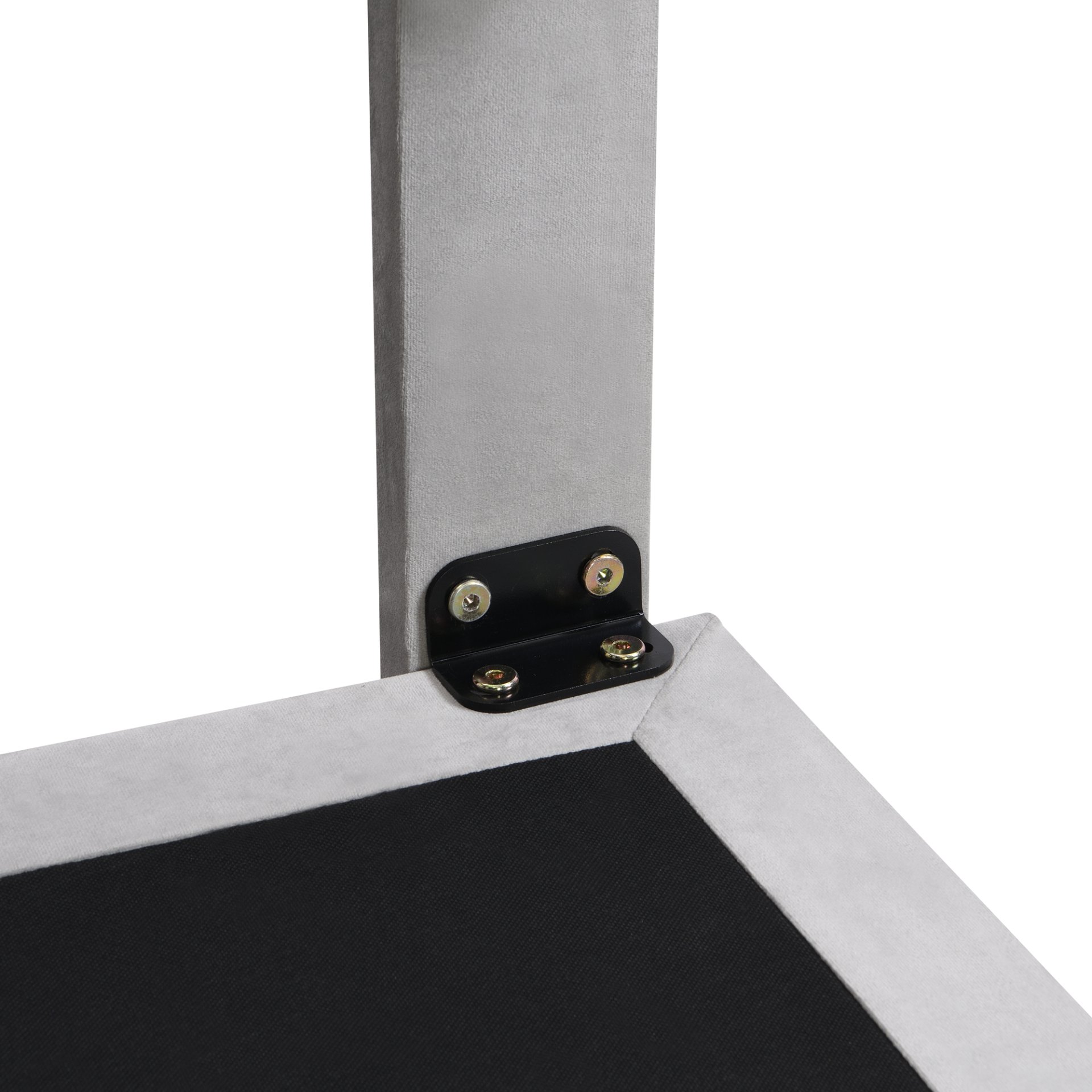 Queen Size Upholstered Bed With Sensor Light And Headboard, Floating Platform Bed - Gray - Image 10