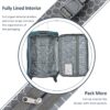 Softside Luggage Expandable 3 Piece Set Suitcase Upright Spinner Softshell Lightweight Luggage Travel Set - Green - Image 3