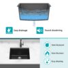 Kitchen Sink With Workstation Granite, Undermount - Black - Image 8