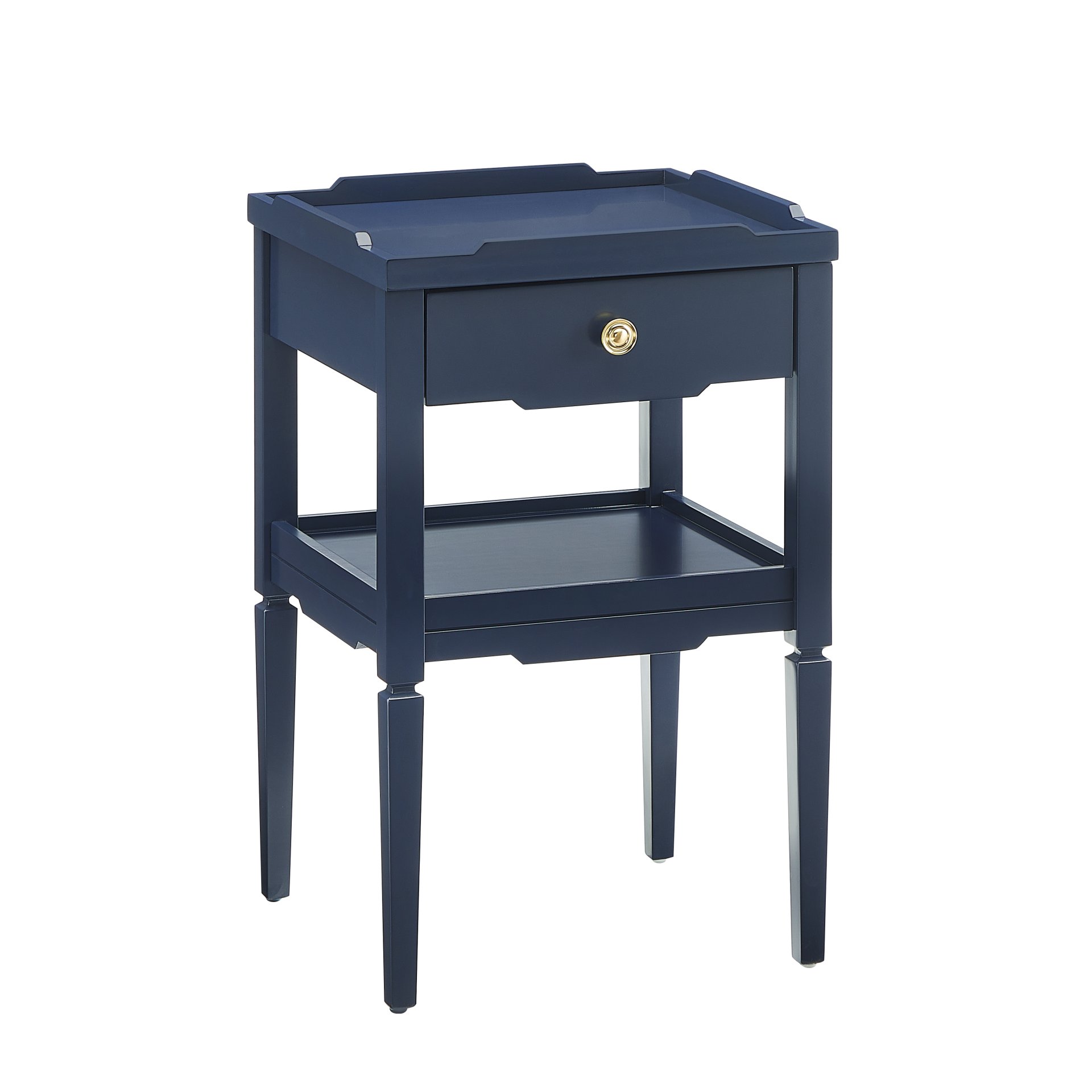 Foley - 1 Drawer Nightstand With Pull - Dark Blue - Image 11