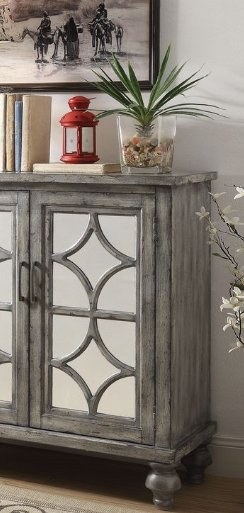 Velika - Weathered Console Table - Gray - Image 2