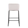 Casper - Fixed Height Contemporary Counter Stool (Set of 2) - Black / Cream - Image 5