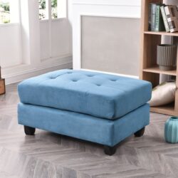 Stylish Aqua Ottoman For Any Room - Aqua Blue