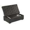 Convertible Ottoman Sleeper With Memory Mattress And Tufted Design, Folding Sofa Bed - Dark Gray Linen - Image 10