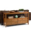 Warm Shaker - Wide Console Sofa Table - Light Golden Brown - Image 9