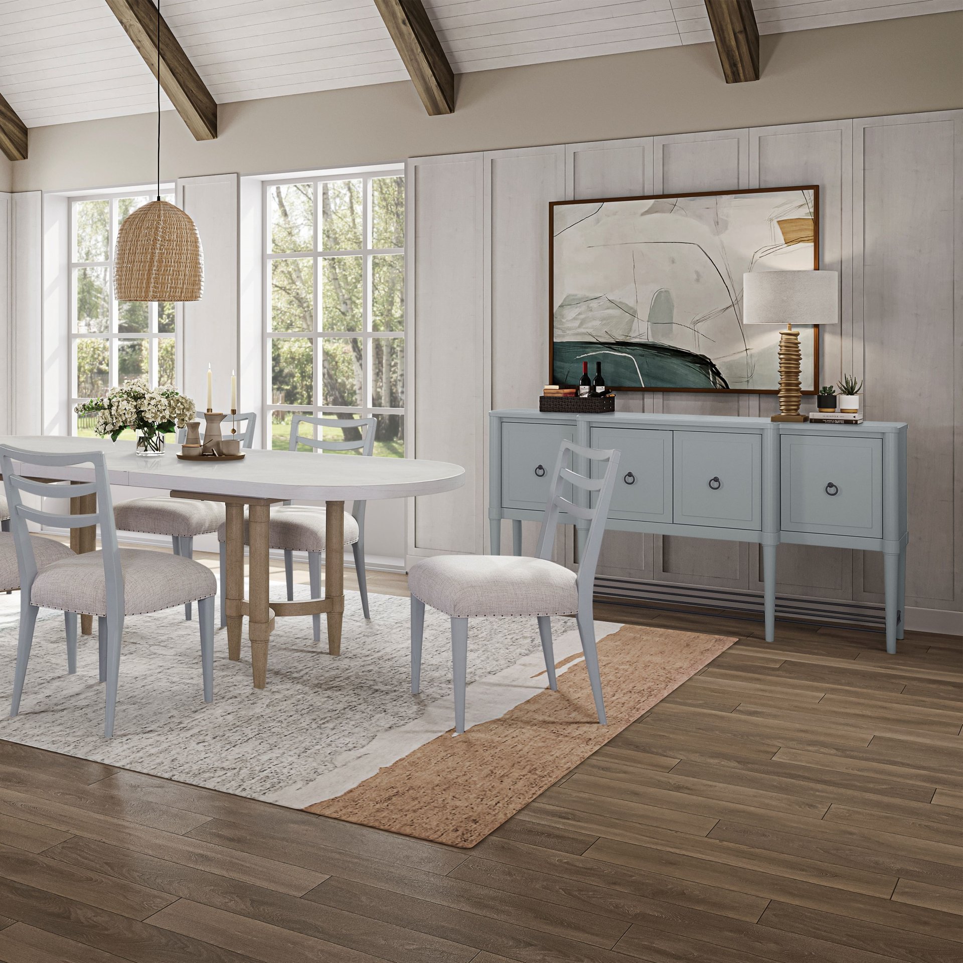 Breakfront - Sideboard - Light Blue - Image 2
