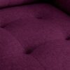 Victoria - Linen Fabric Armchair With Metal Legs, Side Pockets, And Pillow - Purple - Image 4