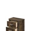 Elettra - Rustic Nightstand - Walnut - Image 4