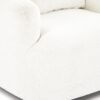 360° Swivel Barrel Sofa Chair With Throw Pillow, Chenille Upholstered Accent Chair - Beige - Image 22
