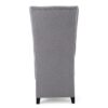 Alight - Upholstered Dining Chair With High Back And Birch Wood Legs - Light Gray - Image 6