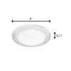 Designer Swirl Plastic Dessert Plates (Set of 4) Crystal Clear Bpa Free Dishwasher Safe 9" - Clear - Image 3