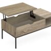 Table, Rectangular, Cocktail, Lift - Top, Contemporary & Modern - Taupe - Image 2