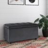 Cosmopolitan - Storage Ottoman - Distressed Black - Image 7