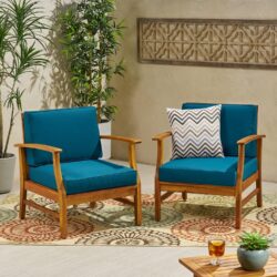 Perla - Club Chairs (Set of 2) - Blue