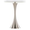 Lenuxe - Contemporary Table Lamp (Set of 2) - Nickel / White - Image 4