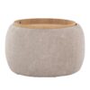 Tray - Pouf Contemporary Ottoman - Natural / Light Brown - Image 2