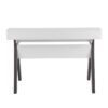 Wishbone - Contemporary Desk - Gray / White - Image 4