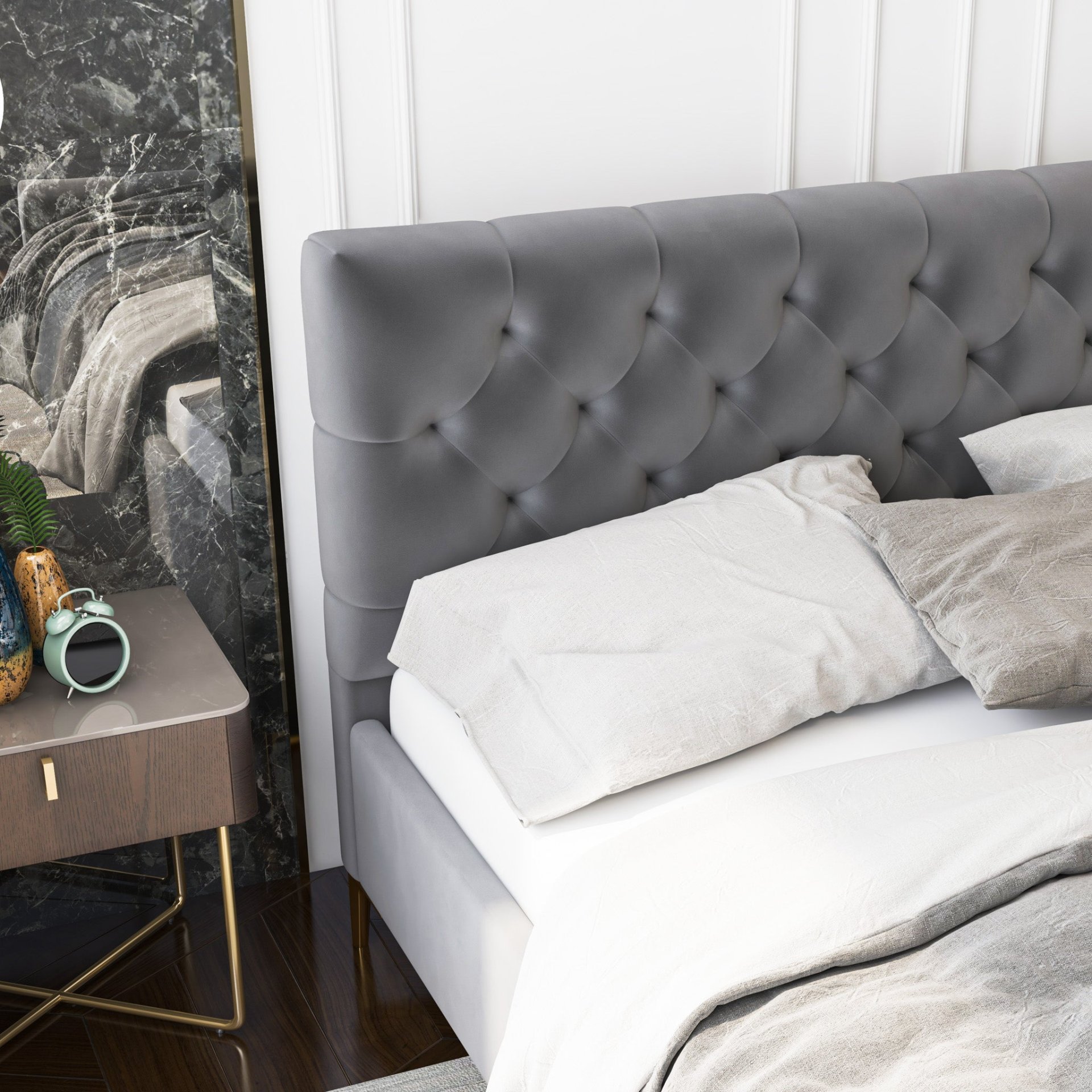 Bailey - Queen Bed - Dark Gray - Image 3
