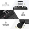 3 Piece Luggage Set Hardside Spinner Suitcase With Tsa Lock 20" 24" 28" Available - Black - Image 4