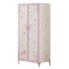 Priya II - Synthetic Leather Purple Wardrobe - Purple / White - Image 4