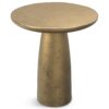 Dominique - Cast Aluminum Side Table - Brown - Image 2