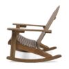 Echoes - Outdoor Acacia Wood Adirondack Rocking Chair - Dark Brown - Image 6
