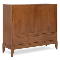 Harper - Medium Storage Cabinet - Teak Brown