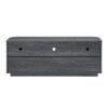 Modern Wavy TV Stand Rounded Sideboard With Storage Cabinet - Black - Image 8