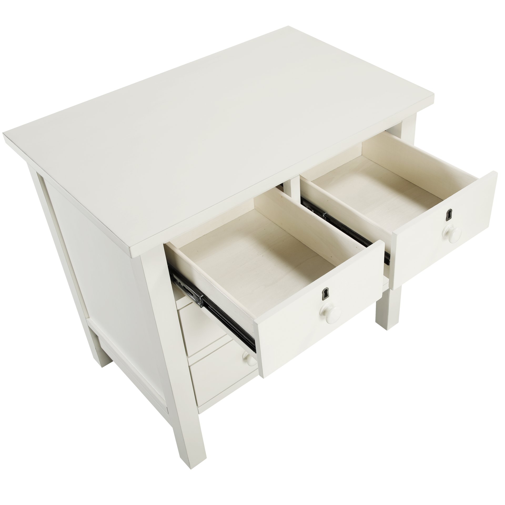 Georgina - 4 Drawer Storage Nightstand - Antique White - Image 6