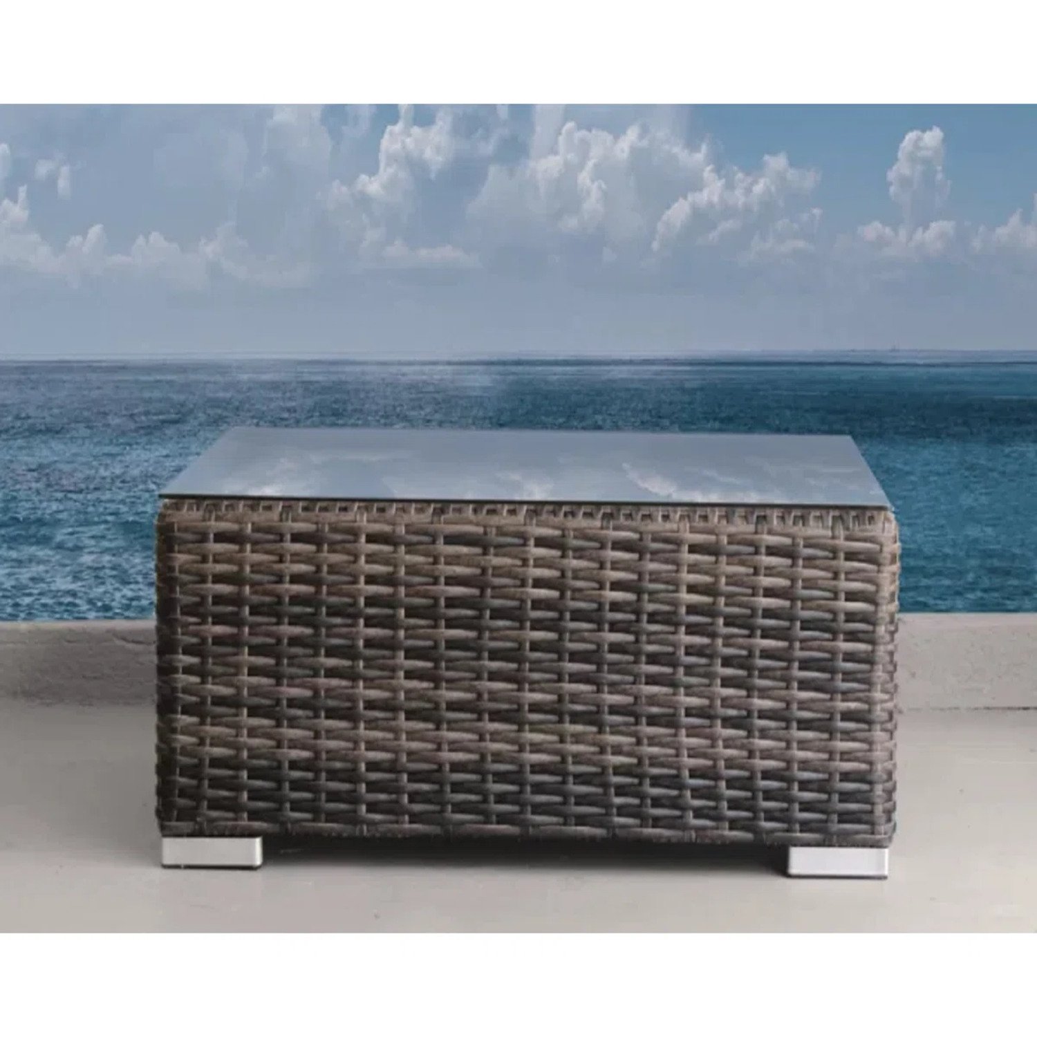 6 Person Seating Set With Cushions - Brown / Gray - Image 5